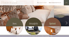 Desktop Screenshot of platiederhof.com